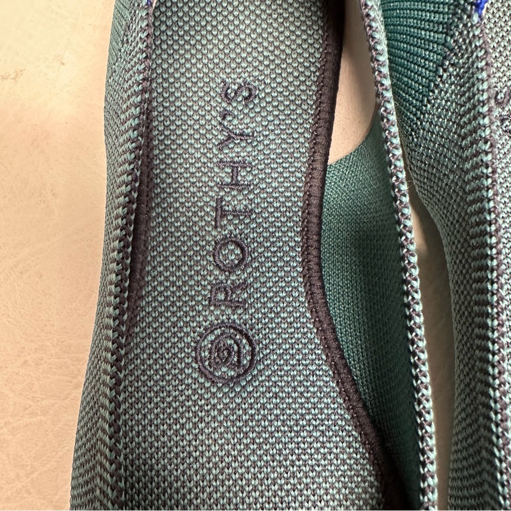 Rothy's Teal Women's Flats shoes size 7.5 - Picture 4 of 9